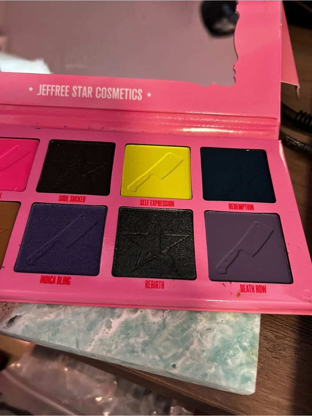 Jeffree Star Beauty Killer 2 Eyeshadow Palette - Pink, Gray, Red Accents